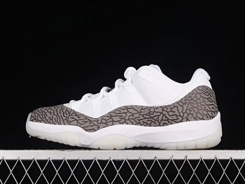 All categories Air Jordan Jordan series basketball shoes Air Jordan 11 F version Air Jordan AJ11 Low "White Cement" AJ11 Joe 11 white cement gray snake pattern genuine carbon AV2187-140